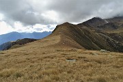 68 Risalgo su pratoni colorati d'autunno la costiera del Monte Mincucco... 